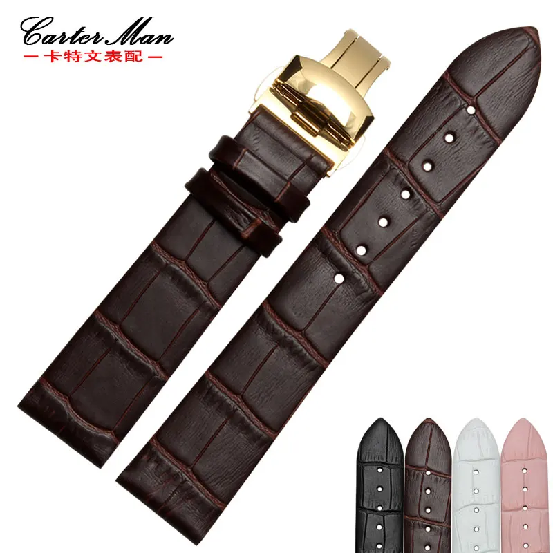 thin leather watch strap
