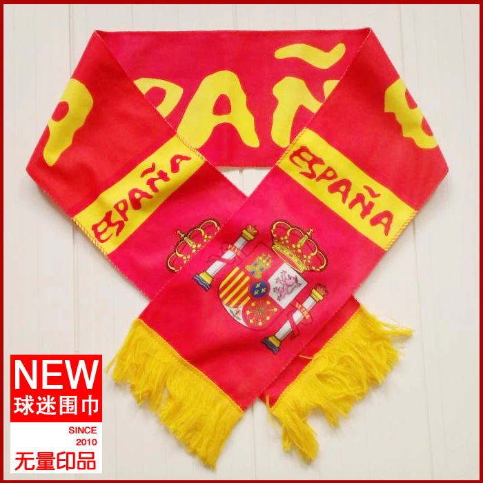 Free shipping Soccer Brazil World Cup Fans Spain Team National Logo