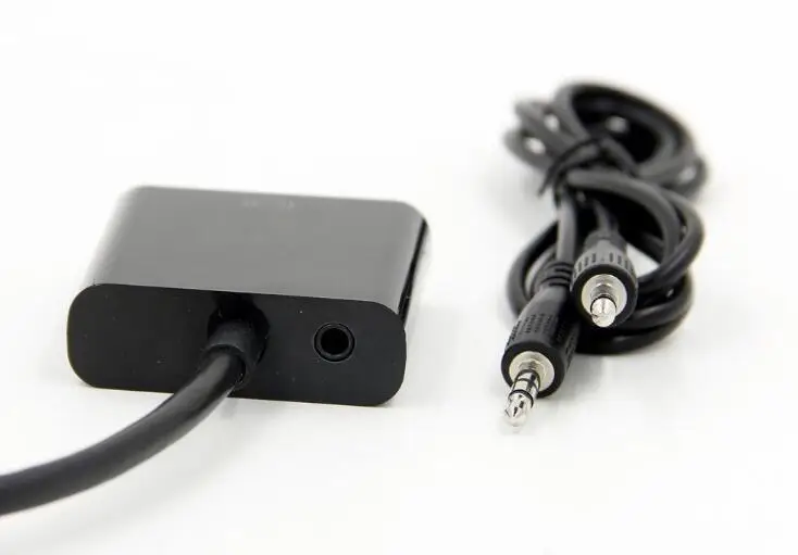 10 шт. HDMI штекер для вставной конвертер для VGA с аудио кабелем для компьютера все-в-одном ПК ноутбук Настольный до 1080 P HDTV монитор дисплей