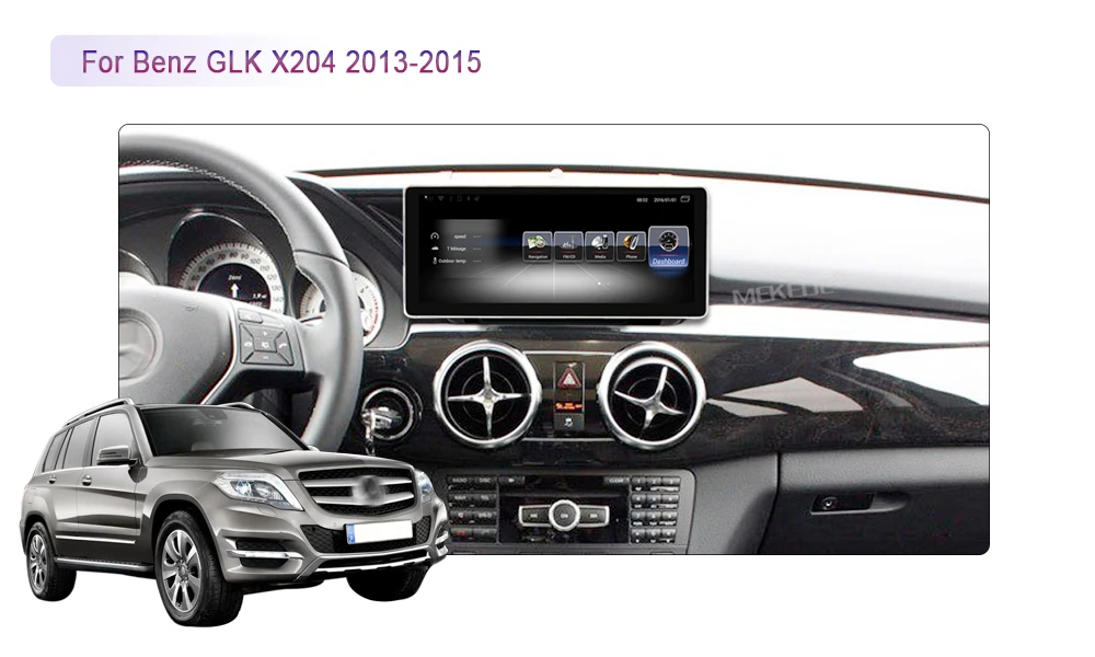 MEKEDE Android 7,1 4G LTE для Mercedes Benz GLK X204 2013- сенсорный экран gps-навигация, радио, стерео Мультимедийный Плеер