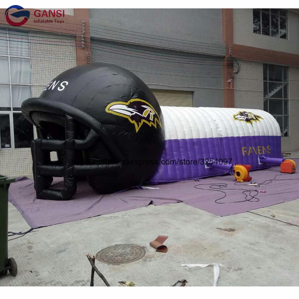 Factory Price Inflatable Football Tunnel Tent, Customized Inflatable Football Helmet Tunnel For Sport Events inflatable boom sticks cheering sticks noise makers for sporting events concert inflatable stick stick cheerleading stick