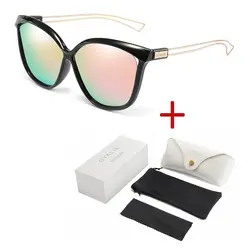 Овальный Кошачий глаз солнцезащитные очки для Для женщин солнцезащитные очки Для мужчин поляризационные солнцезащитные очки прозрачные