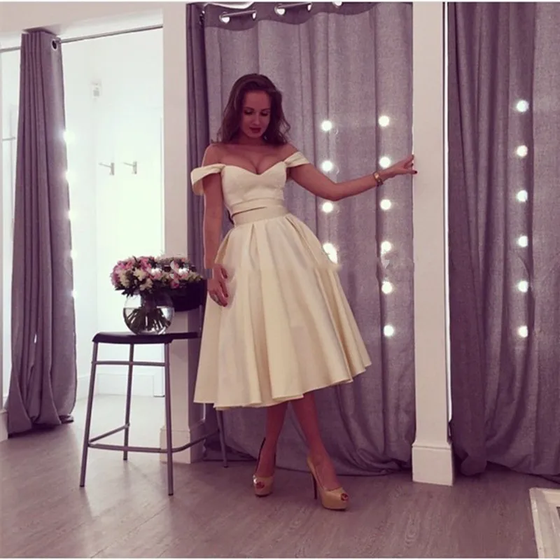 A Line Sweetheart Cap Sleeve White Two Pieces Short Prom Dresses Vestido De Festa Women Formal Party Gowns Dresses In Red Colour Gown Dressdress Sarees Aliexpress Short Prom Dresses 2022 White