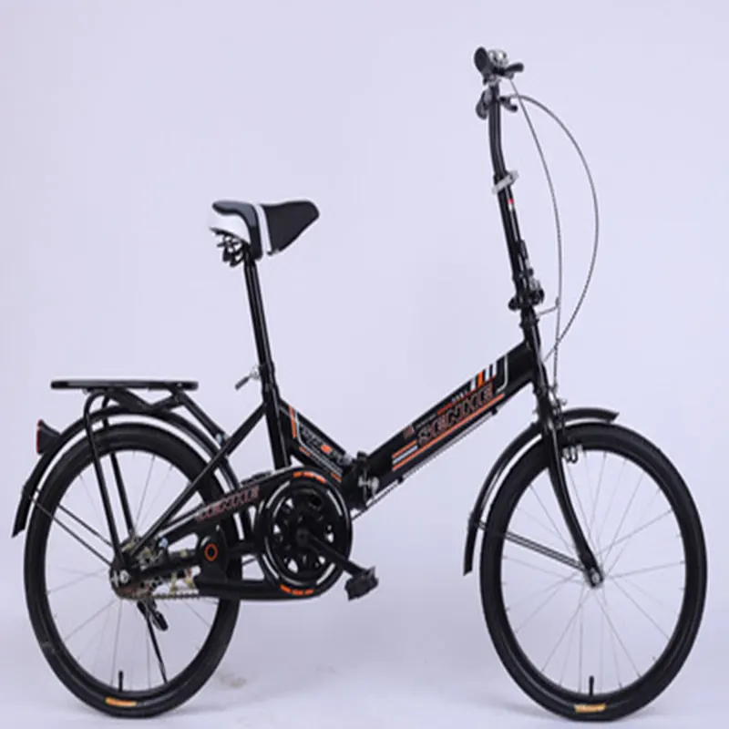 

Folding Bicycle Mini 20Inch Colorful Ultra Light and Single Speed with Double Disc Brakes for Adults