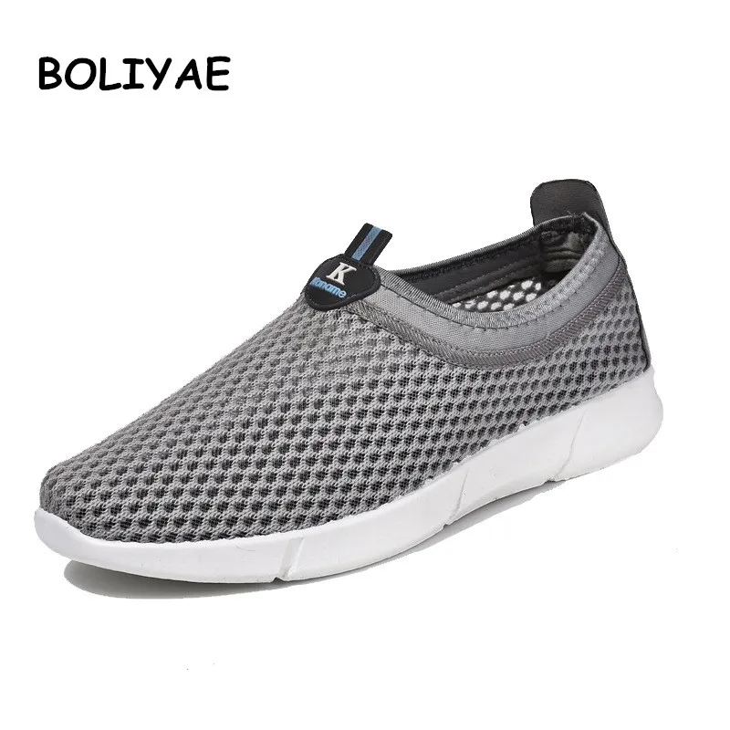 

2019 New Sneakers Men's Summer Plus Size 35-46 Comfortable Casual Shoes Mesh Breathable Loafers Flats Shoes Footwear