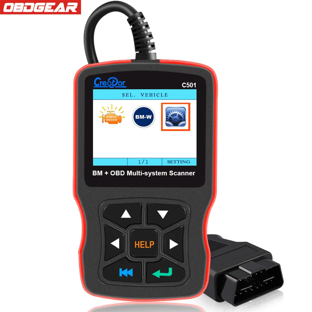 Creator C501 OBD2 сканер для BMW OBD 2 все системы диагностический сканер с BMW 20 Pin AC EPS сброс масла EPB ABS подушка безопасности