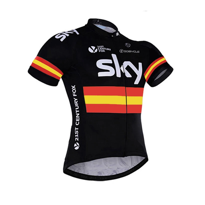 

3 colors 2016 skyCycling jersey 100polyester quick-dry pro bike jersey MTB Ropa Ciclismo white skyBicycling maillot shirts