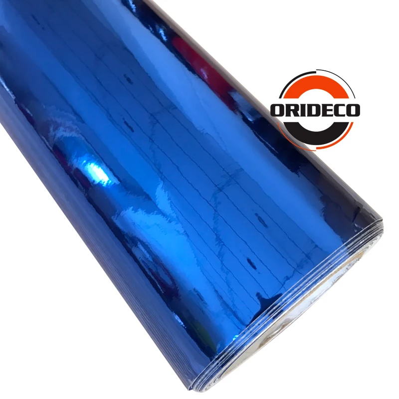 blue mirror chrome film car wrapping sticker 4