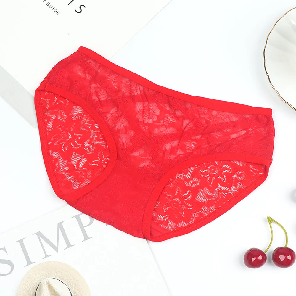 Sexy Cross strap Panties Women Lace Low-rise Solid Sexy Briefs Breathable Knickers Female Underwear Pant Ladies lace Lingerie