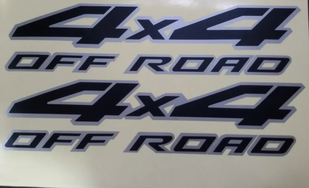 4X4 OFFROAD Style Truck SET OF 2 Decal Stickers 12/"x5.5/" PINK or Choose Color!