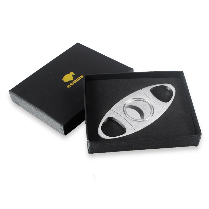 Металлический классический резак для сигар LUXFO COHIBA из нержавеющей