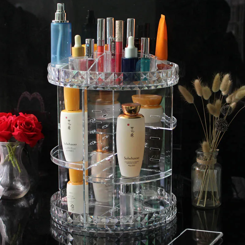 

Mordoa Multi-style Rotating Clear Makeup Holder Organizador De Maquillaje Acrylic Bath Bathroom Makeup Organizer For Cosmetics