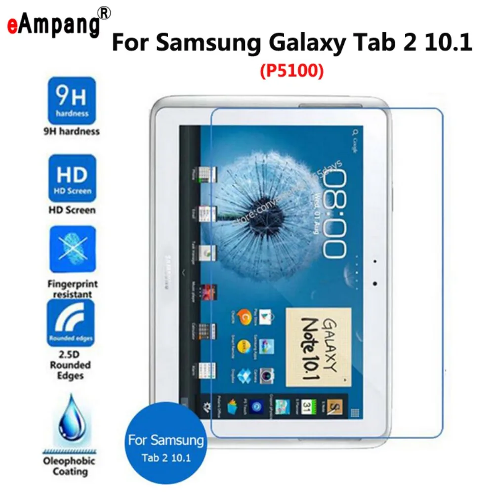 Закаленное Стекло для samsung Galaxy Tab2 Tab 2 10,1 P5100 Экран защитная пленка планшет Экран протектор для samsung Tab 2 10,1