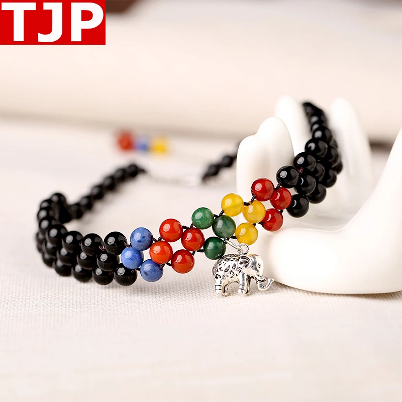 

Necklace temperament clavicle female European and American personality punk wind agate jewelry accessories