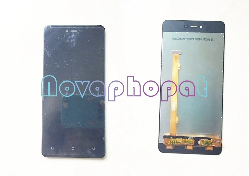 

Novaphopat Tested Black Full LCD Assembly For BQ 5032 BQ-5032 Element LCD Display With Touch Screen Digitizer Sensor Replacement