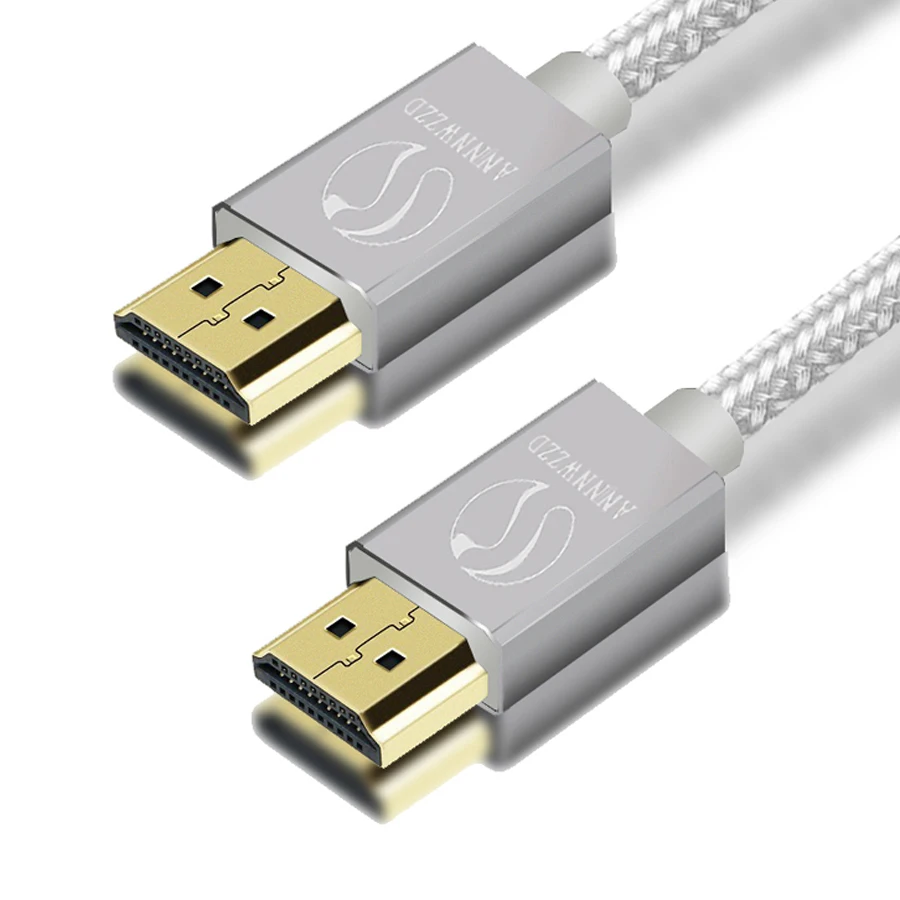 Кабель HDMI плетеный шнур Ультра высокая скорость Позолоченные разъемы Ethernet и аудио возврат видео HD 1080p 3D