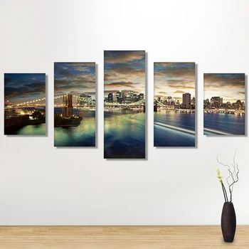 

Full Drill 5D DIY Diamond Painting Multi-picture Urban Lighting Nightscape Cross Stitch Rhinestone Mosaic pattern Home decor