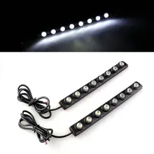 KSOL 2×2 Вт COB DRL DRL 8 LED SMD 5050 Противотуманные фары Внутреннее Освещение