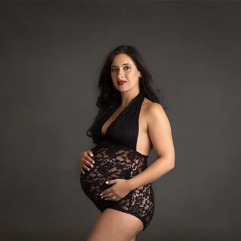 stretchy maternity jumpsuit