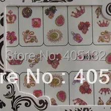 W031-W045,, 20 листов/партия, смешанная серия W, милые дизайнерские блестящие наклейки на воду, переводные наклейки для ногтей
