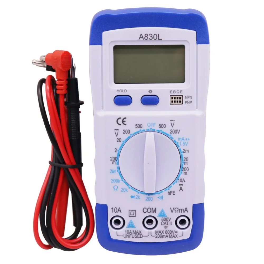 

1 pcs A830L LCD Digital Multimeter DC AC Voltage Diode Freguency Multitester Volt Tester Test Current
