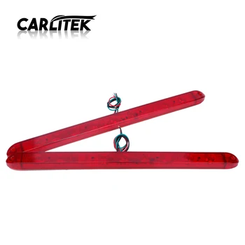 

CARLitek Truck Led Side Light Red 17" Trailer Tail Lights Waterproof Slim Bar Lighting Source 9 Led Luces Para Camiones 2Pcs
