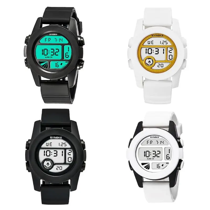 

Adult Teen Silicone Strap Electron Waterproof Luminous Digital Sport Watch