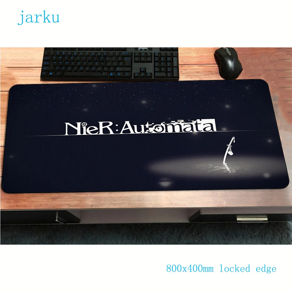 Игровой коврик для мыши nier 800x400x3 мм большой 3d аксессуары ноутбука эргономичный