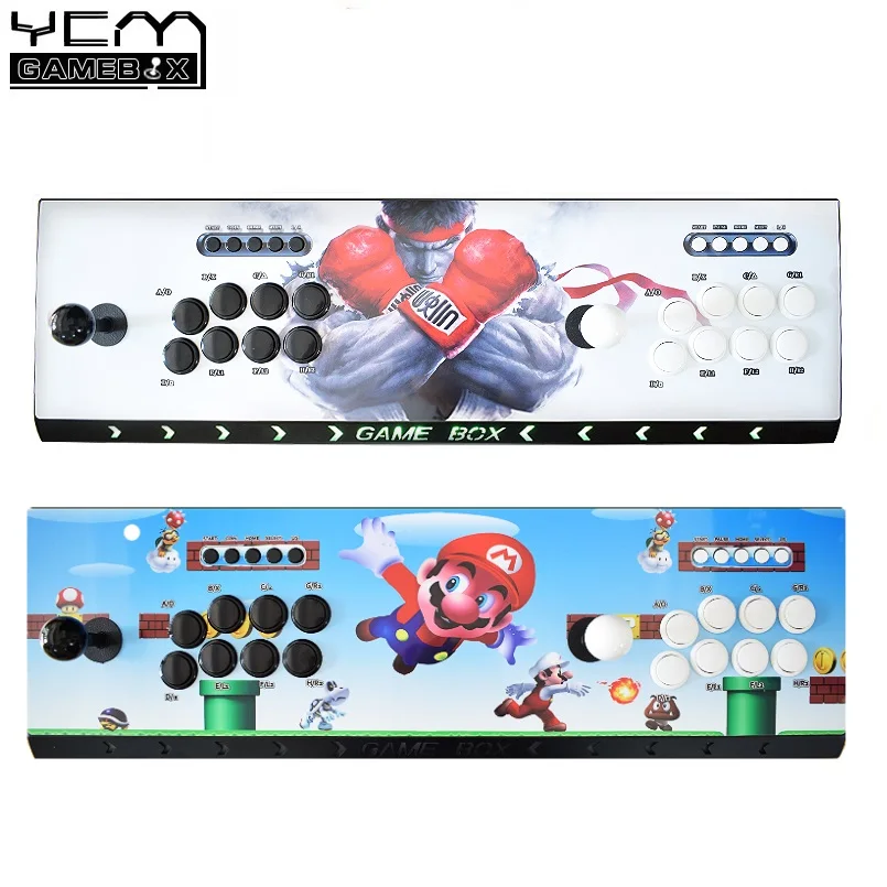 

Pandora Box 6 1300 in 1 Arcade Joystick Controller 8 Button LED Tube Support Add FBA MAME PS1 Games Retro Video Game Console