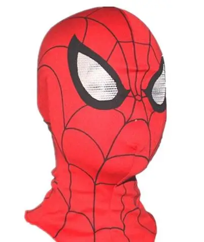 Человек-паук, маски для выпускного вечера, Железный Человек-паук, крутой человек, Маскарадные костюмы, маска из лайкры, супергерой, линзы - Цвет: Черный