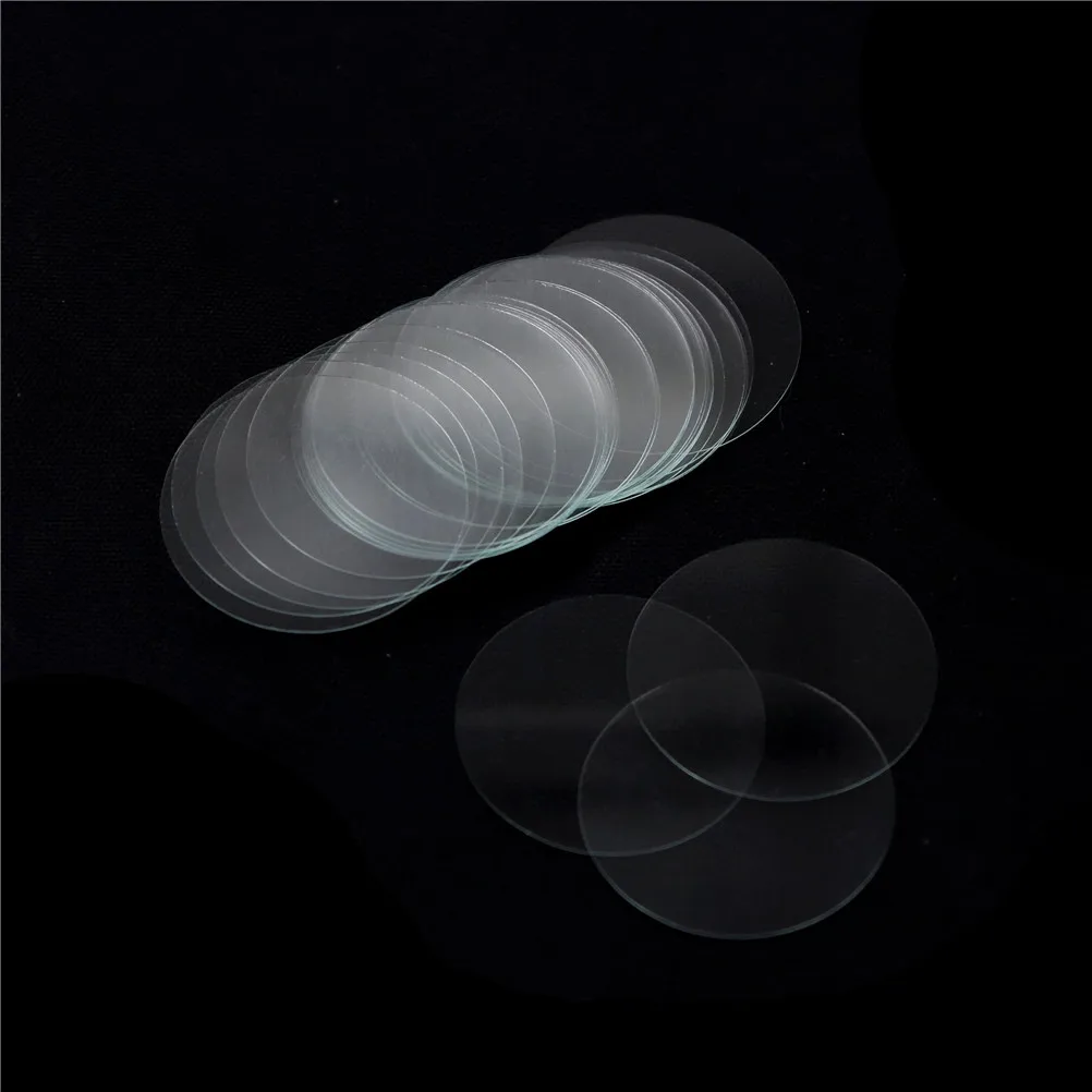 100Pcs/lot HELTC Circular Round Microscope Slide Coverslip Cover For Lab Medical Glass Diameter 25mm