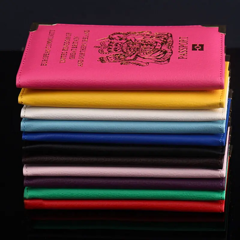 Лидер продаж, 1 предмет стильный паспорт защитный чехол-подставка для планшета билета паспорта кредитных карт PU держатели Организатор 12 Цветов