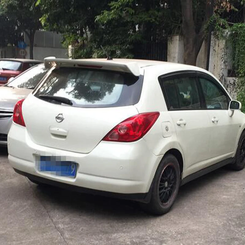 

For Tiida 2006-2010 Spoiler High Quality ABS Material Car Rear Wing Primer Color Rear Spoiler For Nissan Tiida Spoiler