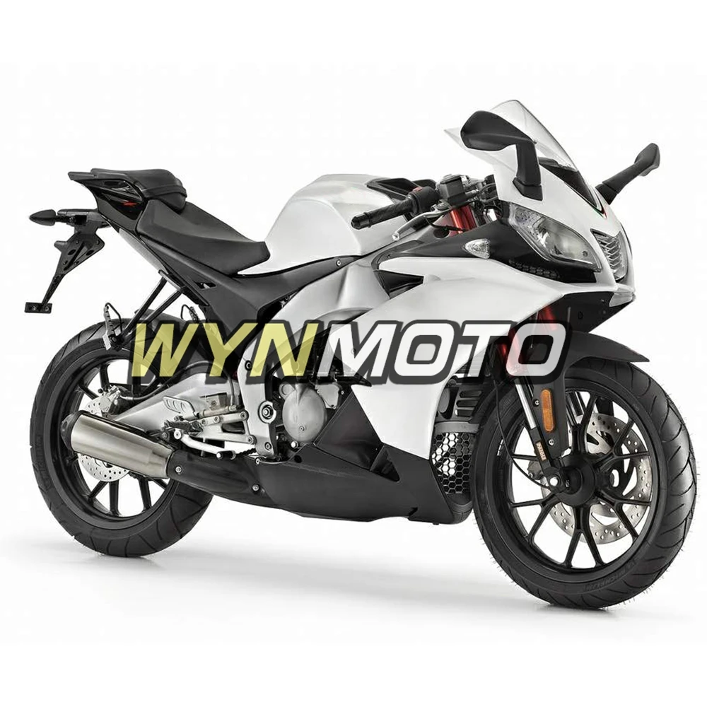 Полный комплект обтекателя мотоцикла для Aprilia RS4 125 RS125 год 2012 2013 12 13 ABS Пластик инъекций белый жемчуг Черные корпуса