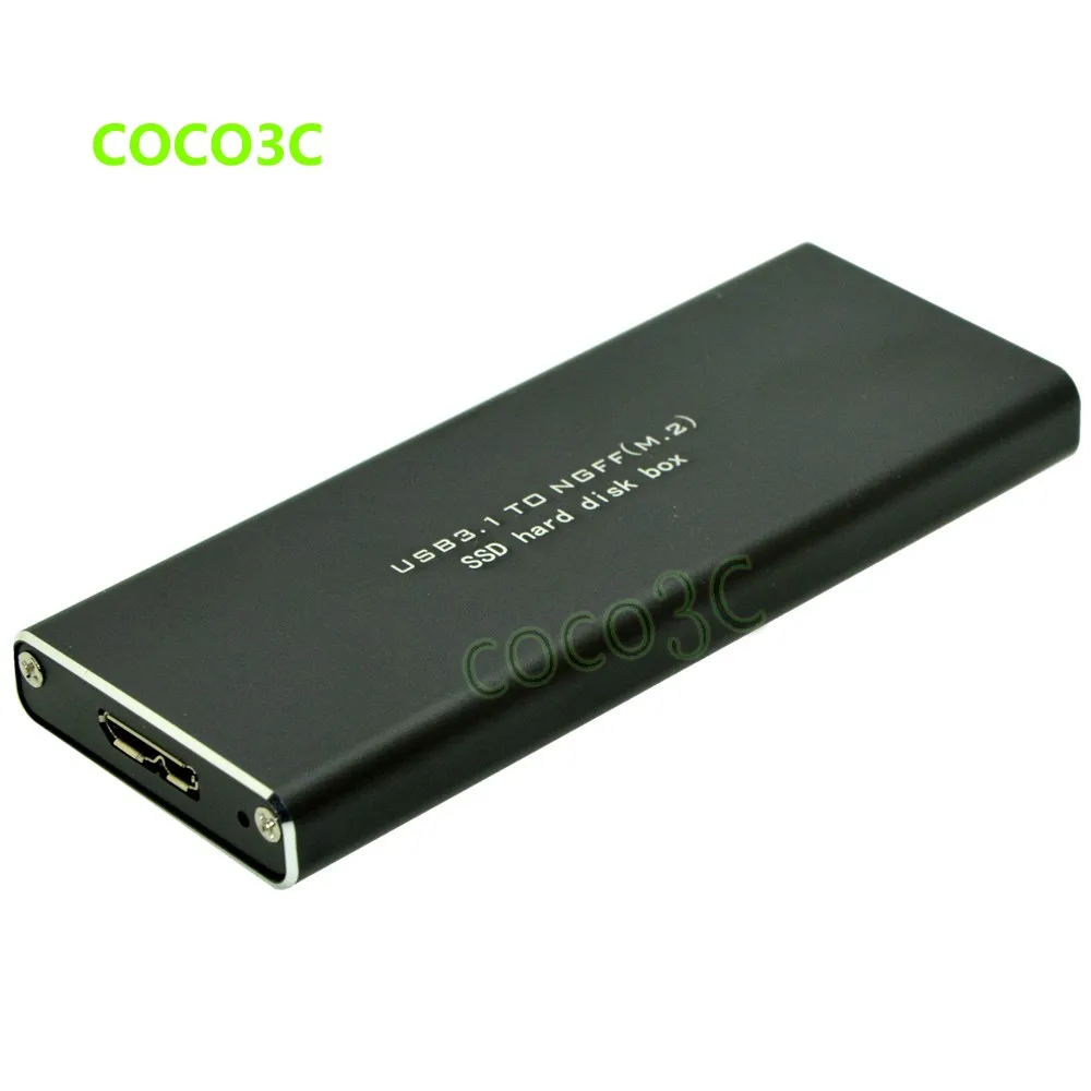 ASM1351 Чипсет USB 3,1 Тип к NGFF SSD корпус USB3.1 к M.2 адаптер M2 SSD Mobile Box