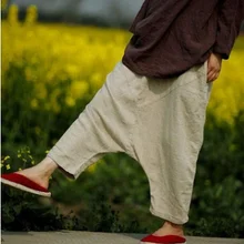 Весенняя коллекция года, дизайн, хлопок, лен, штаны для отдыха, свободные, большие размеры