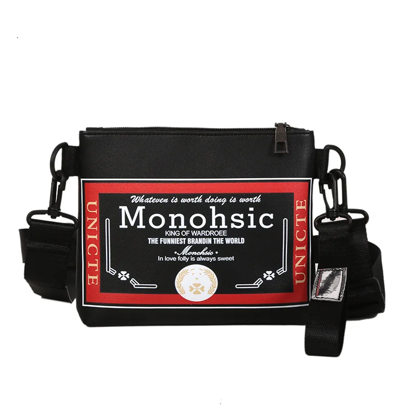 

Honey2019 Ins New Korean Version of The Wild Letter Small Square Bag Girl Wide Shoulder Strap Shoulder Messenger Bag