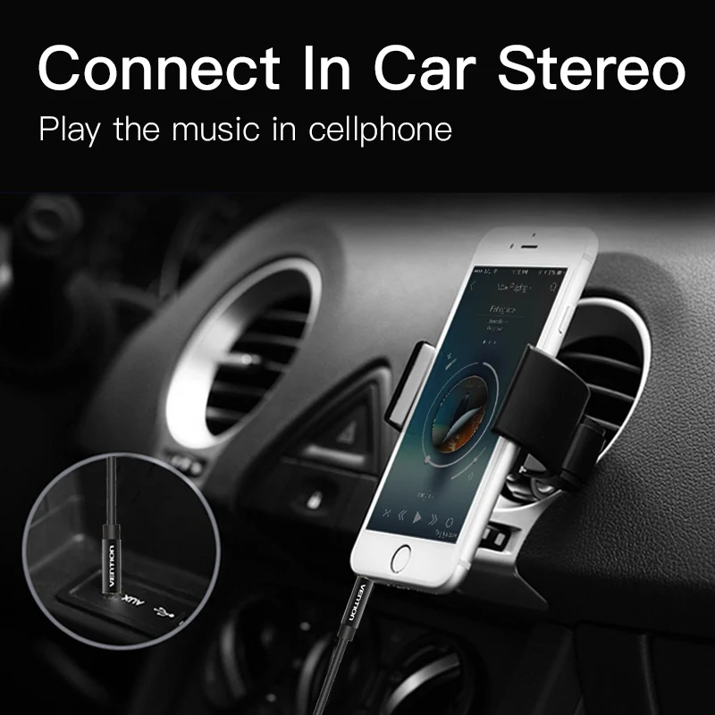 Vention 3.5mm Audio Cable Fabric Braid 3.5 jack to jack aux cord 1m 1.5m 2m 3m Headphone Speaker AUX Cable for iphone 8 Car MP3 Vention 3.5mm Audio Cable Fabric Braid 3.5 jack to jack aux cord 1m 1.5m 2m 3m Headphone Speaker AUX Cable for iphone 8 Car MP3