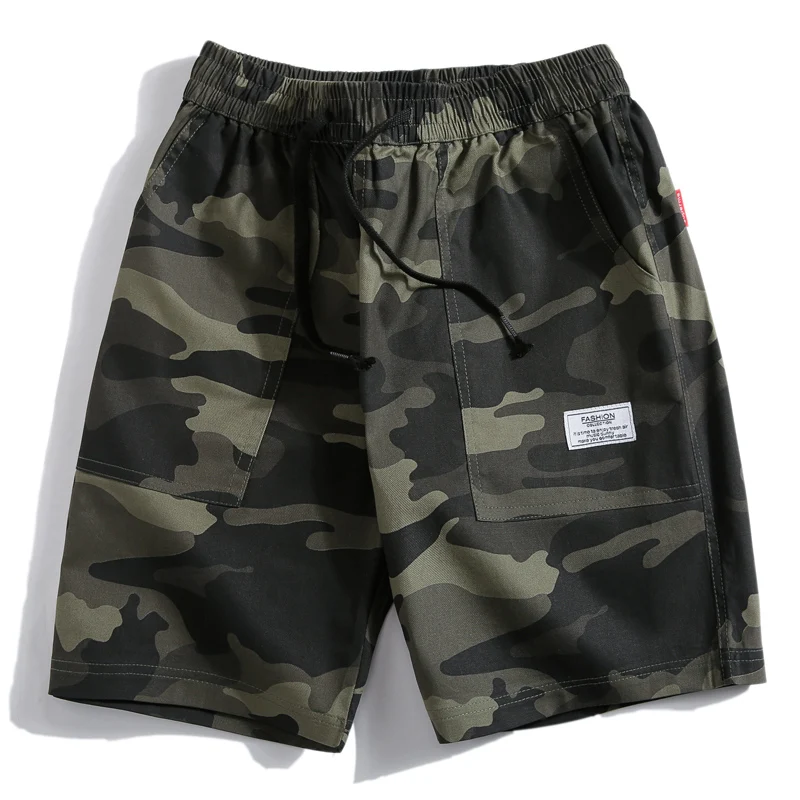 NXH камуфляжные шорты Карго мужские хлопковые армейские военные повседневные шорты с несколькими карманами летние Лидер продаж уличная одежда для работы - Цвет: Green with lace