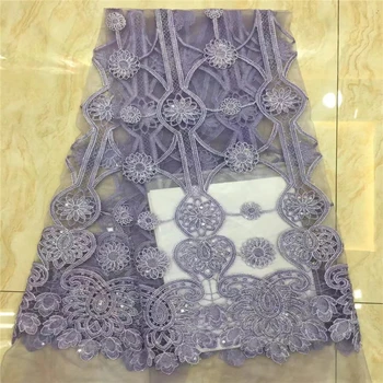 

VILLIEA French Net Lace Fabric 2019 Latest African Lace Fabric With Embroidery Mesh Tulle Lace Fabric High Quality Nigerian Lace
