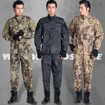 

High Quality Army Military Tactical Cargo jacket+pants Camouflage Combat Uniform Tactical Combat Gear Outdoor camping equipment