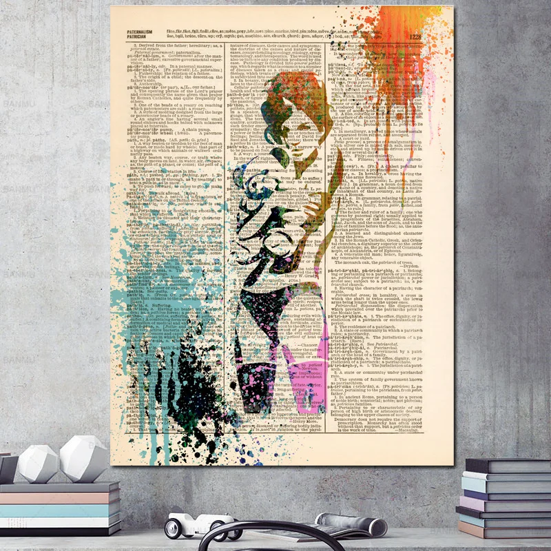 

Kate Moss Poster Street Art Painting Canvas Posters Prints Painting Wall Pictures For Office Living Room Home Decor Accessories