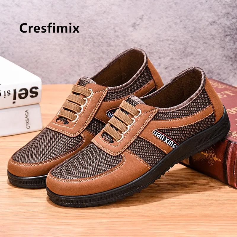 Cresfimix chaussures hommes/мужская повседневная Высококачественная дышащая обувь без