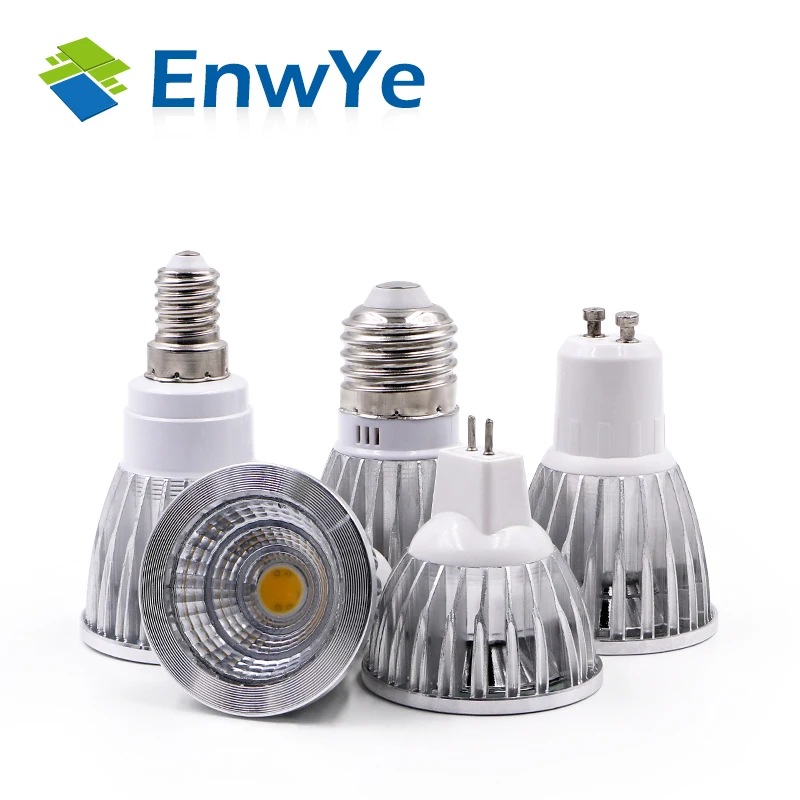 EnwYe 5 W 7 W lámpara led Bombillas de luz E27 E14 GU10 MR16 220 V Bombillas LED Spotlight COB Bombillas lamparas EnwYe 5 W 7 W lámpara led Bombillas de luz E27 E14 GU10 MR16 220 V Bombillas LED Spotlight COB Bombillas lamparas