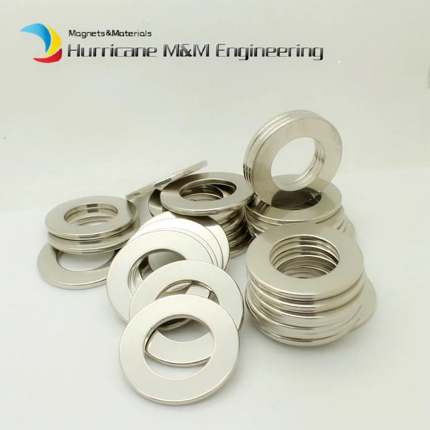 1 Pack N38SH NdFeB Ring Dia. 43.7x25.1x3 mm High Temp. Axially