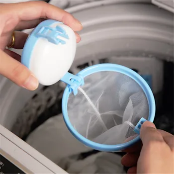 

Mesh Filter Bag Laundry Ball Floating Style Washing Machine Filtration Hair Removal Device House Cleaning Tools Random Color