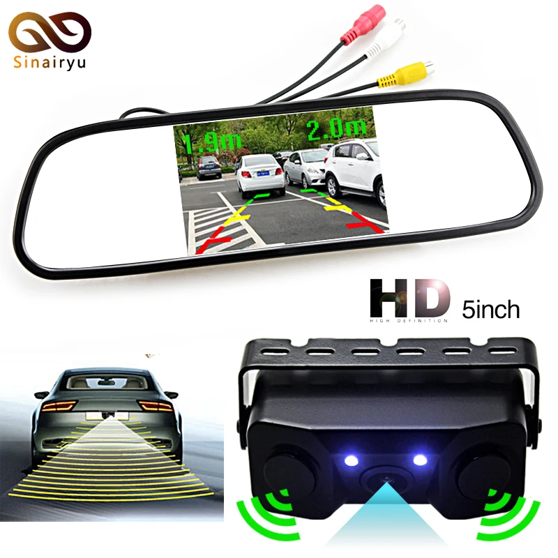 Sinairyu Auto Parking Assistance Car Reversing Radar Rearview Parking