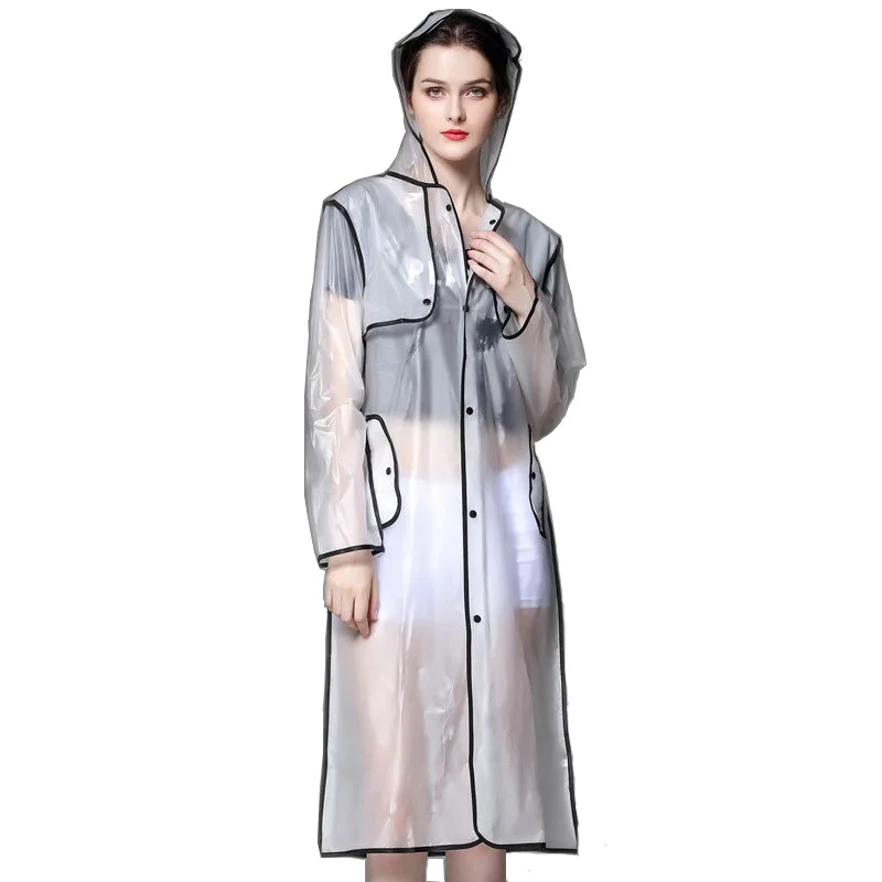 Aliexpress.com : Buy 4 Colors EVA Transparent Women Raincoat Waterproof ...