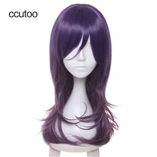 Ccutoo 65 см фиолетовый Ombre вьющиеся длинные Синтетические волосы поцелуй ему не мне watashi GA motete dosunda serinuma Кае Косплэй парик