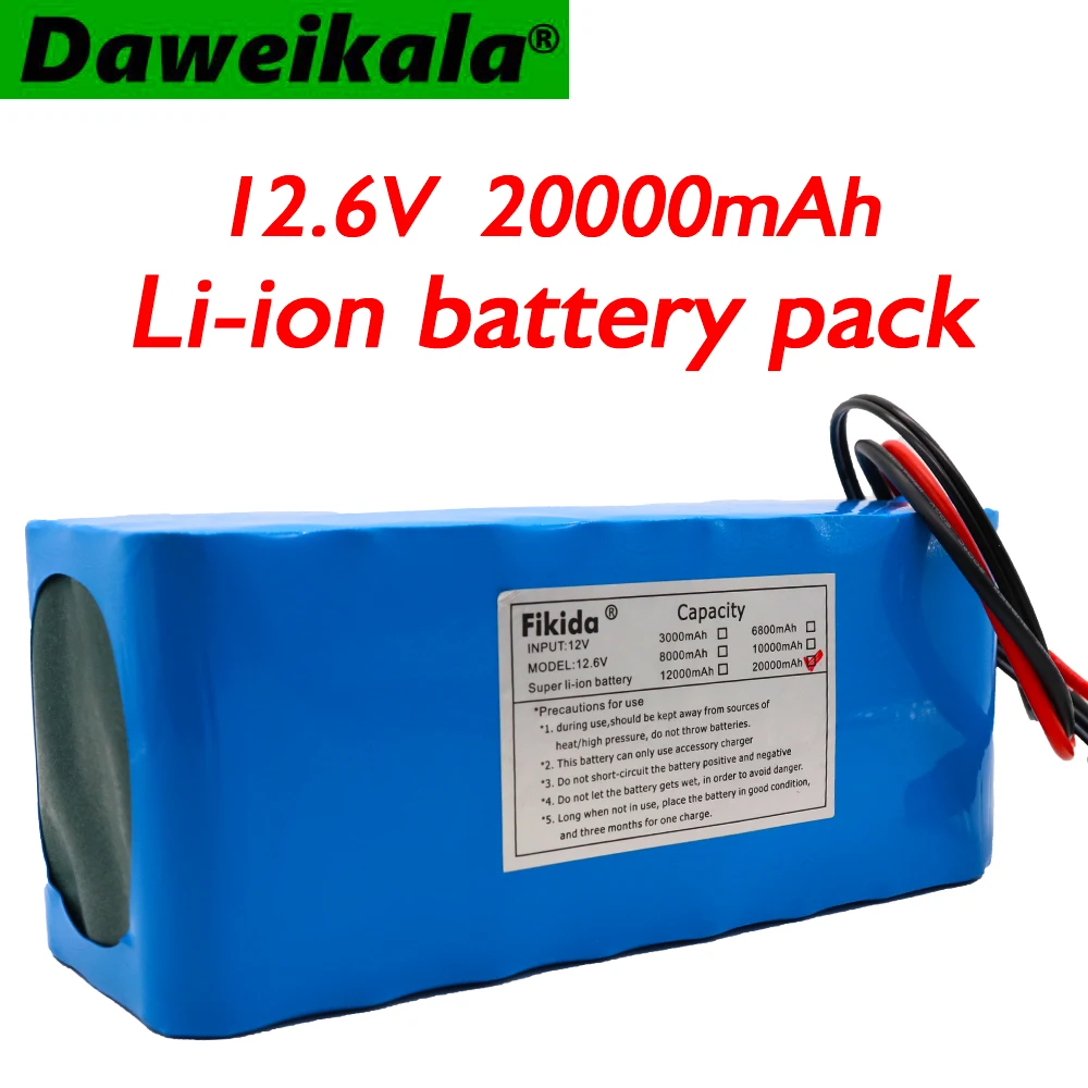 100% оригинал 12 В 20Ah 18650 литиевая Батарея Pack 6 20000 мАч Ёмкость шахтера 100 Вт 800